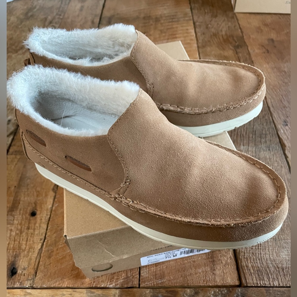 Sperry Top Sider Moccasins Brown Suede 7.5